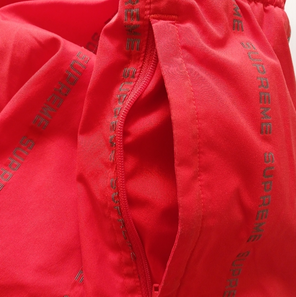 SUPREME REFLECTIVE text track pants size XL orange - Picture 12 of 16